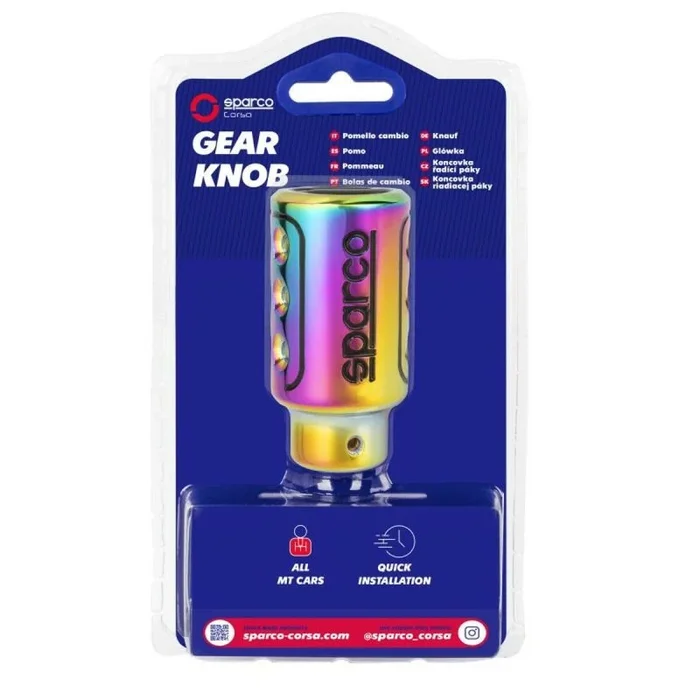 Sparco Pomo de Cambio de Marchas Manual Racing Iridiscente Universal
