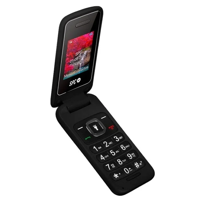 Spc telefono movil flip senior black