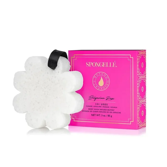 Spongelle boxed white flower bulgarian rose 1pc