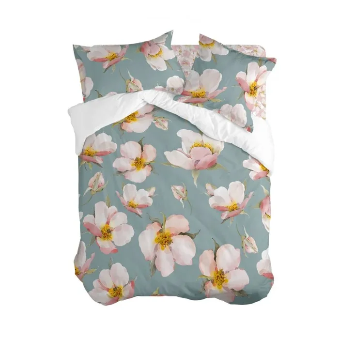 Spring Blossom Funda nórdica Multicolor, 260×240 cm (Cama 180/200), 100% Algodón, Calidad de 200