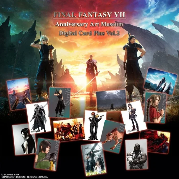 Square-Enix- Tarjetas de Intercambio, Color Negro (XFF07ZZ925)