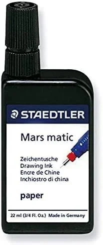 Staedtler tinta china mars matic frasco 22ml negro