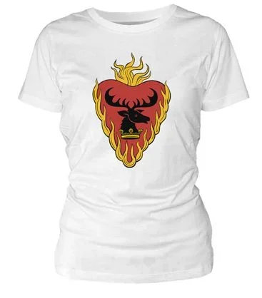 Stannis camiseta blanca chica t-m game of thrones