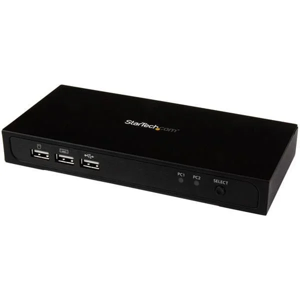 Startech switch kvm 2 puertos mini dp usb 4k