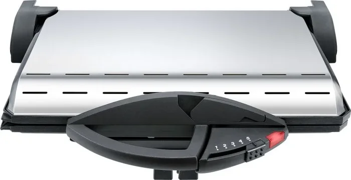 Steba PG 4.3 – Plancha eléctrica para cocina (con tapa), cromado