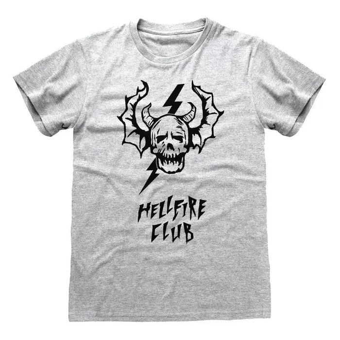 Stranger things camiseta hellfire skull talla l