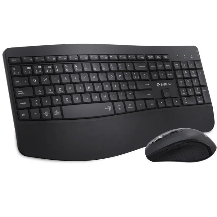 SUBBLIM Teclado con ratón COMBO DUAL OFFICE PROWAVE BLACK