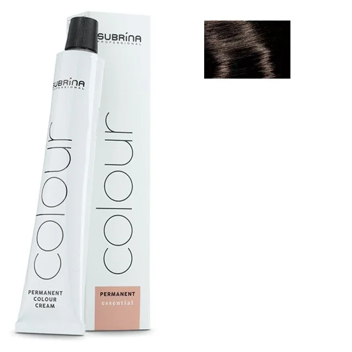 Subrina professional, essential colour, permanent hair dye, 3/00 natural dark chestnut, 100 ml