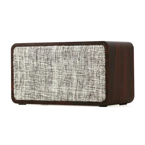 Subwoofer Altavoz Bluetooth Q2 Inalámbrico De Madera (Nogal)