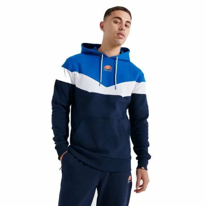 Sudadera con Capucha Hombre Ellesse Hugo Azul oscuro S