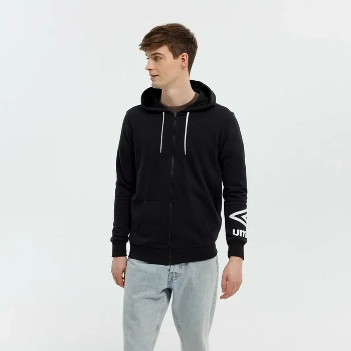 Sudadera con Capucha Hombre FW TERRACE ZIP HOODIE Umbro 66063U 060 Negro XL