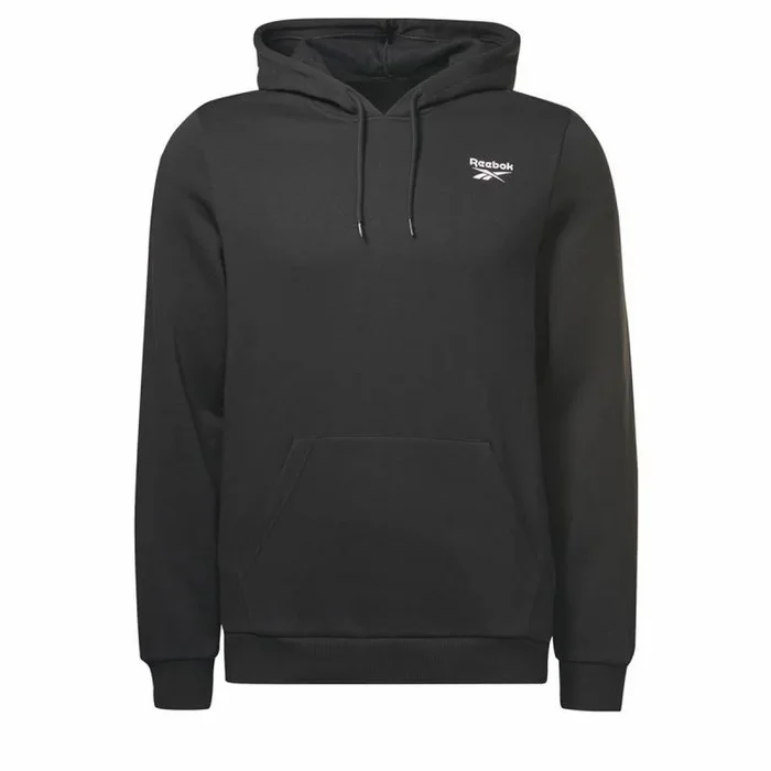 Sudadera con Capucha Hombre Reebok Left Chest Logo Negro XL