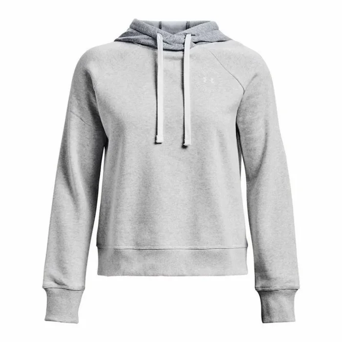 Sudadera con Capucha Hombre Under Armour Rival Fleece CB Gris M