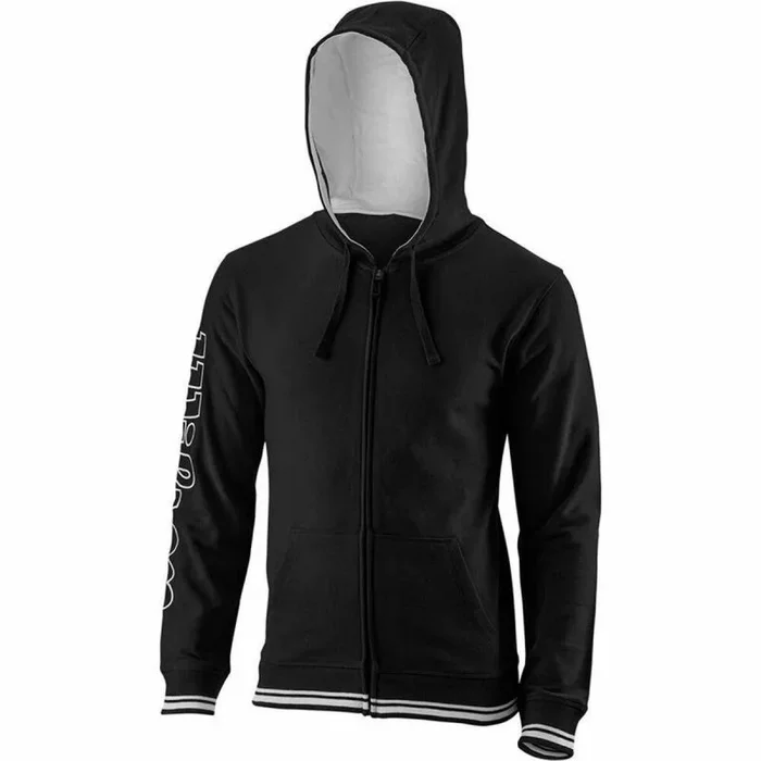 Sudadera con capucha hombre wilson team ii negro