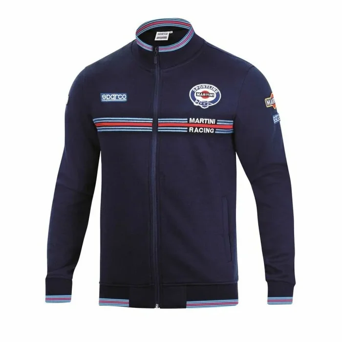 Sudadera con capucha sparco martini racing azul marino xs