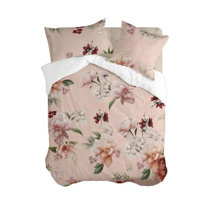 Summer Floral Funda nórdica Multicolor, 155×220 cm (Cama 80/90), 100% Algodón, Calidad de 200