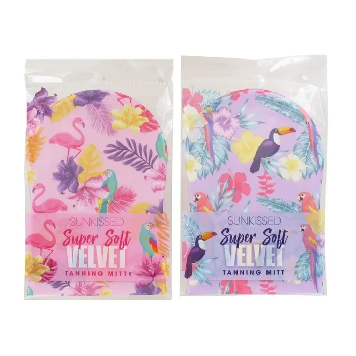 Sunkissed Tropical Bird – Manopla de bronceado de una sola cara