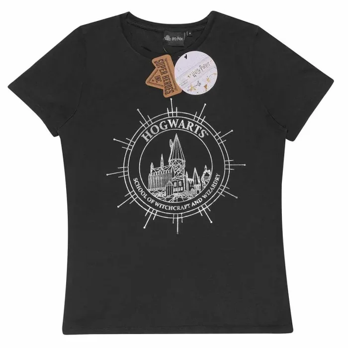 Superheroes inc. harry potter – hogwarts constellation (womens acid wash black premium t-shirt) medium