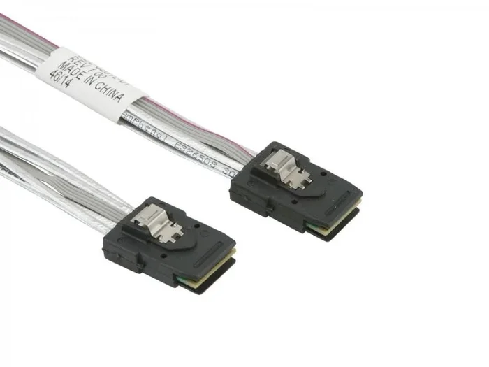 Supermicro Internal MiniSAS 0.75 m 0,75 m Gris, Blanco