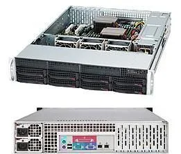 Supermicro SC825TQ-R740LPB Estante Negro 740 W