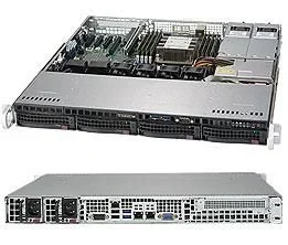 Supermicro SuperServer 5019P-MTR Intel C622 LGA 3647 (Socket P) Bastidor (1U) Negro