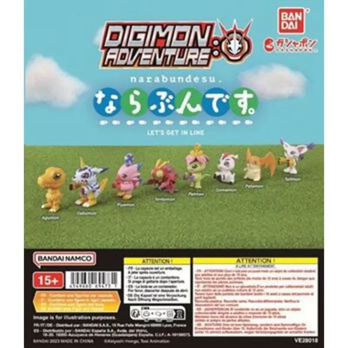 Surtido bandai gashapon digimon let’s get in line 40 articulos