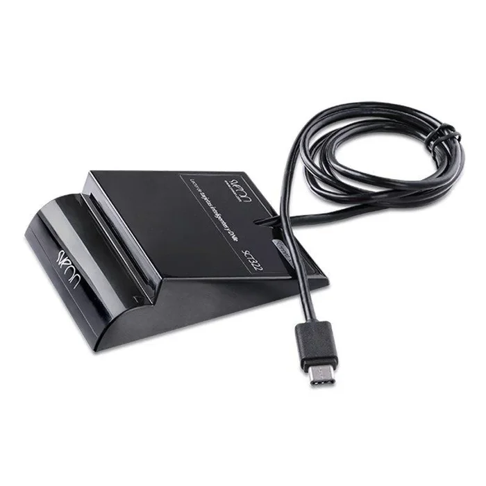 Sveon SCT322 lector de tarjeta inteligente Interior USB Tipo C Negro