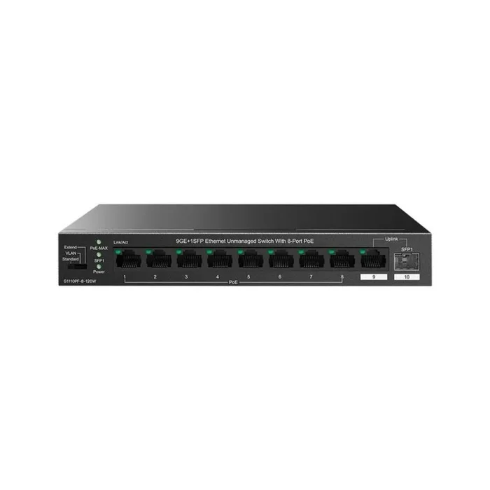 Switch ip – com g1110pf – 8 – 120w 10 puertos