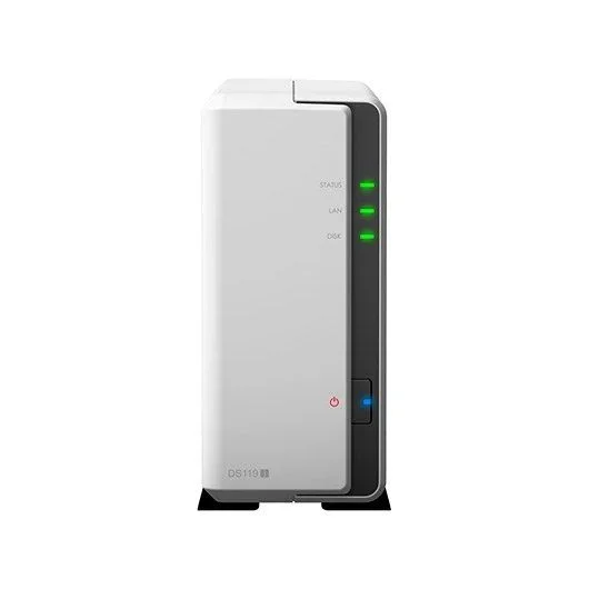 Synology diskstation ds119j ethernet Torre Gris, Blanco NAS – Unidad Raid (Unidad de Disco Duro, 108 TB, Serial ata III, 2.5,3.5″, hfs+,ntfs,exfat,ext3,ext4, 0,8 GHz).