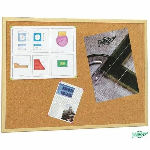 Tablero de corcho con marco de madera pino 40×60 cm. faibo 607-2