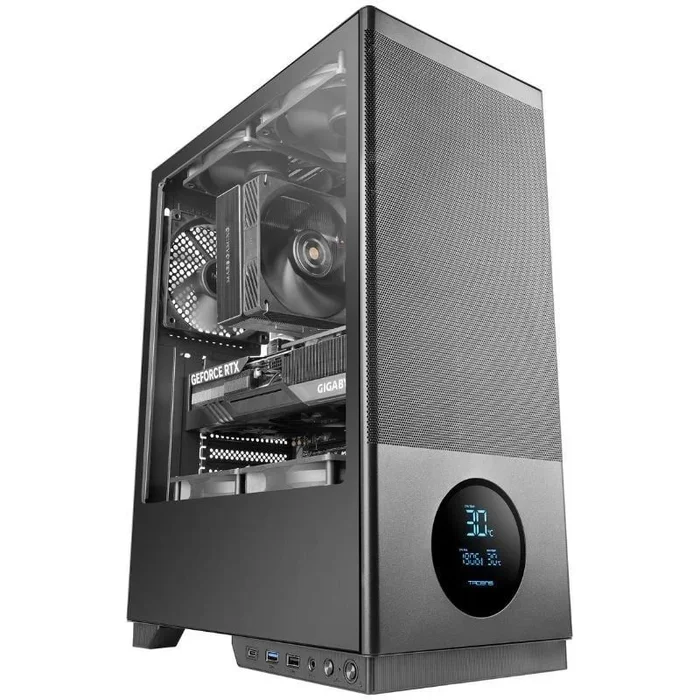 Tacens 2SAGITTA20 carcasa de ordenador Midi Tower Negro