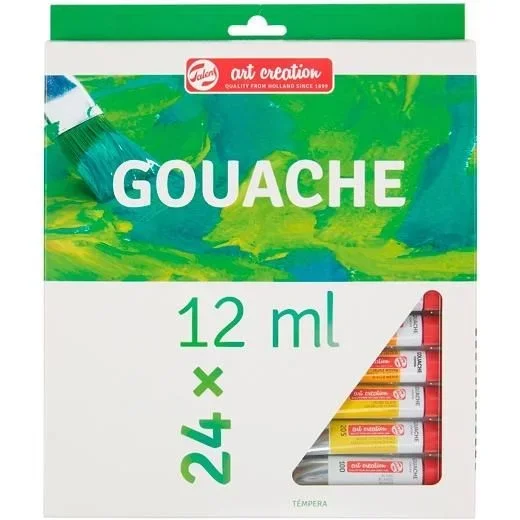 Talens 9021624M pintura para manualidades Gouache 12 ml 24 pieza(s)