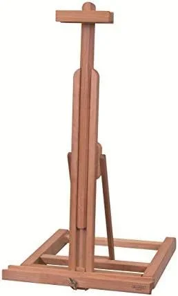 Talens mabef caballete de sobremesa ultraligero para óleo/acuarela ajustable de madera