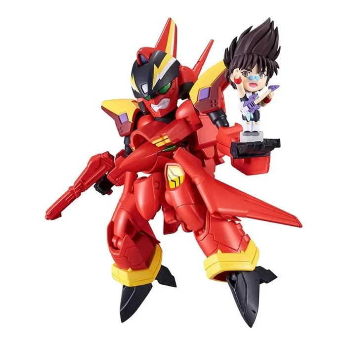 TAMASHII NATIONS – Macross 7 – VF-19 Custom Fire Valkyrie con Basara Nekki, Bandai Spirits Tiny Session Figure