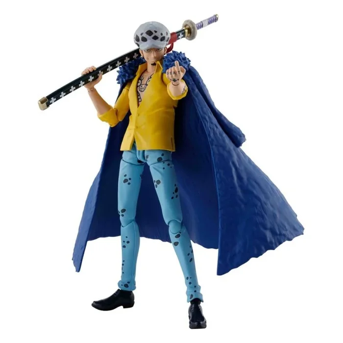 TAMASHII NATIONS One Piece Trafalgar Law, The Raid on Onigashima Figura de acción de Bandai Spirits S.H.Figuarts
