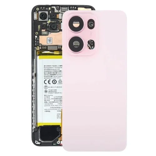 Tapa Trasera Carcasa Original con Tapa Lente de Cámara para Oppo Reno13 Pro 5G CPH2697 (Rosa)