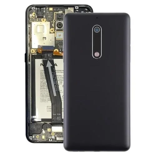 Tapa Trasera de Batería con Botón de Encendido, Volumen, Cable Flex y Tapa de Lente Nokia 5 Ta-1024 Ta-1027 Ta-1044 Ta-1053 (Negro)