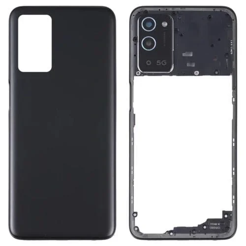 Tapa Trasera de Batería con Marco Medio Oppo A56 5G (Negro)