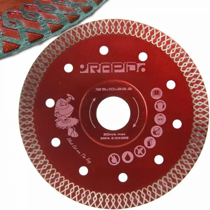 Tarcza diamentowa 125mm rapid silent cut red