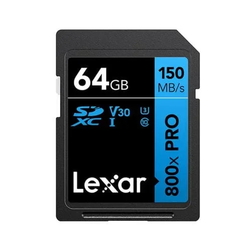 Tarjeta SD Lexar SD-633X de Alta Velocidad para Cámara SLR 64 GB