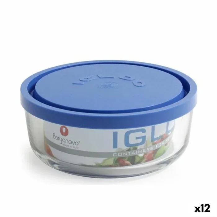 Tarro borgonovo 6277515 azul con tapa 800 ml (15 cm)