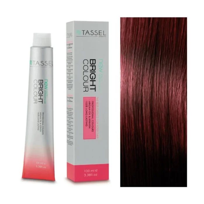 Tassel – Tinte Permanente Capilar Nº6.64 Rubio Oscuro Rojo Cobre – Mujer – 100 ml – Color Intenso y Brillante con Cuidado Nutritivo de Argán y Keratina