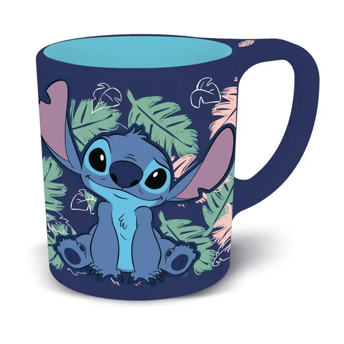 Taza de cerámica antivuelco 300 ml de Stitch