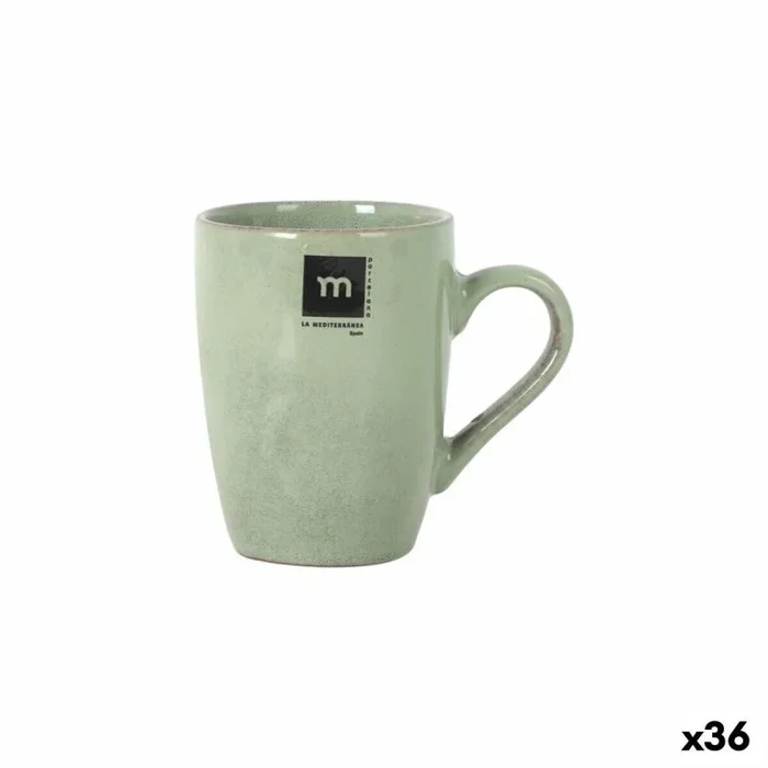 Taza mug la mediterránea macarella green 320 ml 0,32 l (36 unidades)