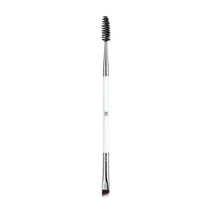 Tb Tools For Beauty – Pincel Doble Cara Para Cejas y Pestañas Brocha de Diseño Preciso Con Fibras Taklon Mango de Madera Spoolie Vegan Durable y Fácil de Limpiar