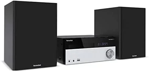 TechniSat Digitrdio 750 Lugar de trabajo Digital Negro, Plata