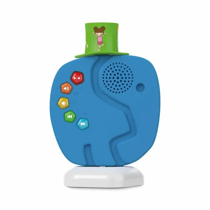 TechniSat TECHNIFANT – Reproductor de Audio y Altavoz Bluetooth para niños (Incluye luz Nocturna, gorrito grabable con MP3 y batería de Alta Capacidad)