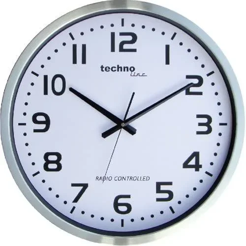 Technoline WT 8995 – Reloj de Pared, Color Plateado