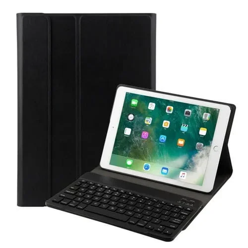 Teclado Bluetooth Ft-1030D + Funda Cuero para iPad Air Air 2 Pro 9.7 con Ajuste Ángulo (Negro)