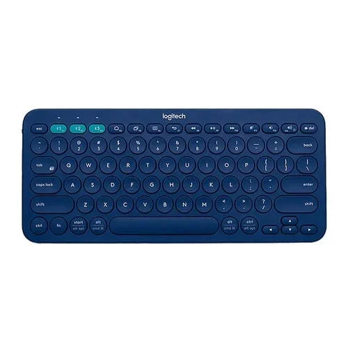Teclado Bluetooth Inalámbrico Portátil Logitech K380 para Múltiples Dispositivos (Azul)